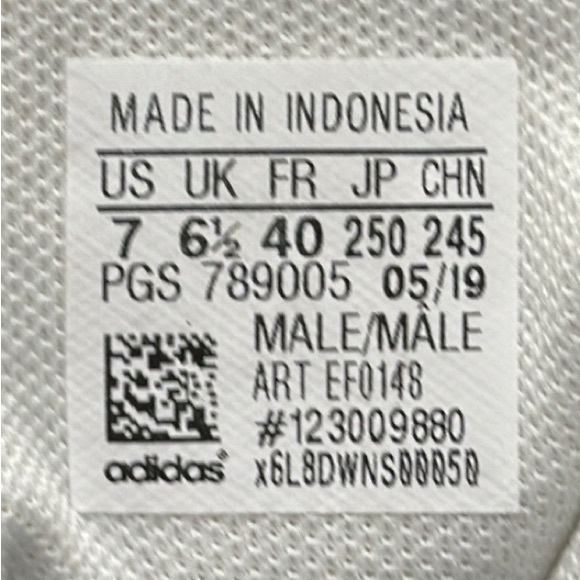 Adidas Runfalcon Men's Running Athletic Shoes White/Blue/Gray EF0148 Size 7 EUC - Picture 11 of 11